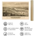 thumbnail image 6 of HISTORIX 1879 Olympia Washington Vintage Map Poster Wall Art Print, 24 x 36 Inch, 6 of 7