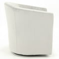 thumbnail image 3 of Fox Hill Trading Windsor Velvet Swivel Chair, Cream, 3 of 5