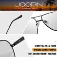 thumbnail image 7 of Joopin Photochromic Aviation Sunglasses with Spring Hinges for Men Women UV400 Protection, 7 of 7