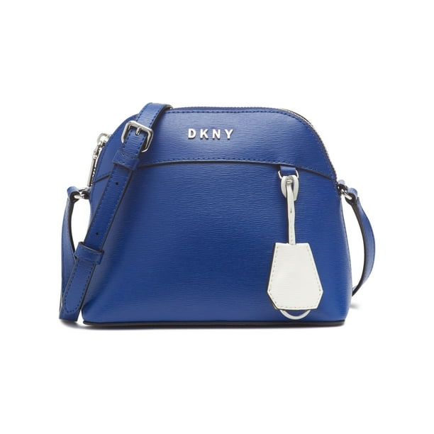 DKNY - DKNY Blue Leather Crossbody Handbag Purse - Walmart.com ...