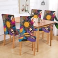 thumbnail image 2 of Yayeee 2 Pack Dining Chair Covers Stretch Parson Chairs Slipcovers Seat Protector, Futuristic Circles, 2 of 6