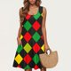 thumbnail image 4 of Vestido Casual de las Mujeres sin Mangas en Gradiente Cuello de Tripulación, Vestido Ligero de Primavera Y Verano de Poliéster, 4 of 6