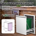 thumbnail image 3 of Wemily Built-in Single Outdoor Kitchen Trash Drawer 15.9" W X 17.9" H X 22.1" D Pull-Out Stainless Steel Outdoor Kitchen Cabinets, Outdoor Kitchen Trash Drawer Storage for Propane Tank or BBQ Island, 3 of 9