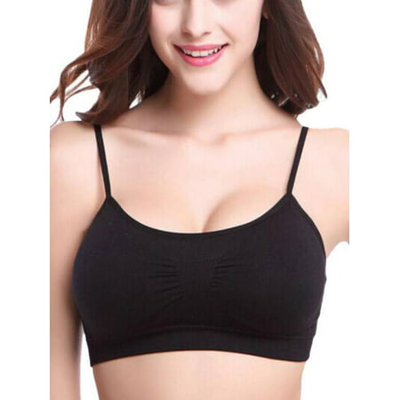 Womens Ladies Removable Seamless Sports Push Up Bra Workout Padded Vest Bras