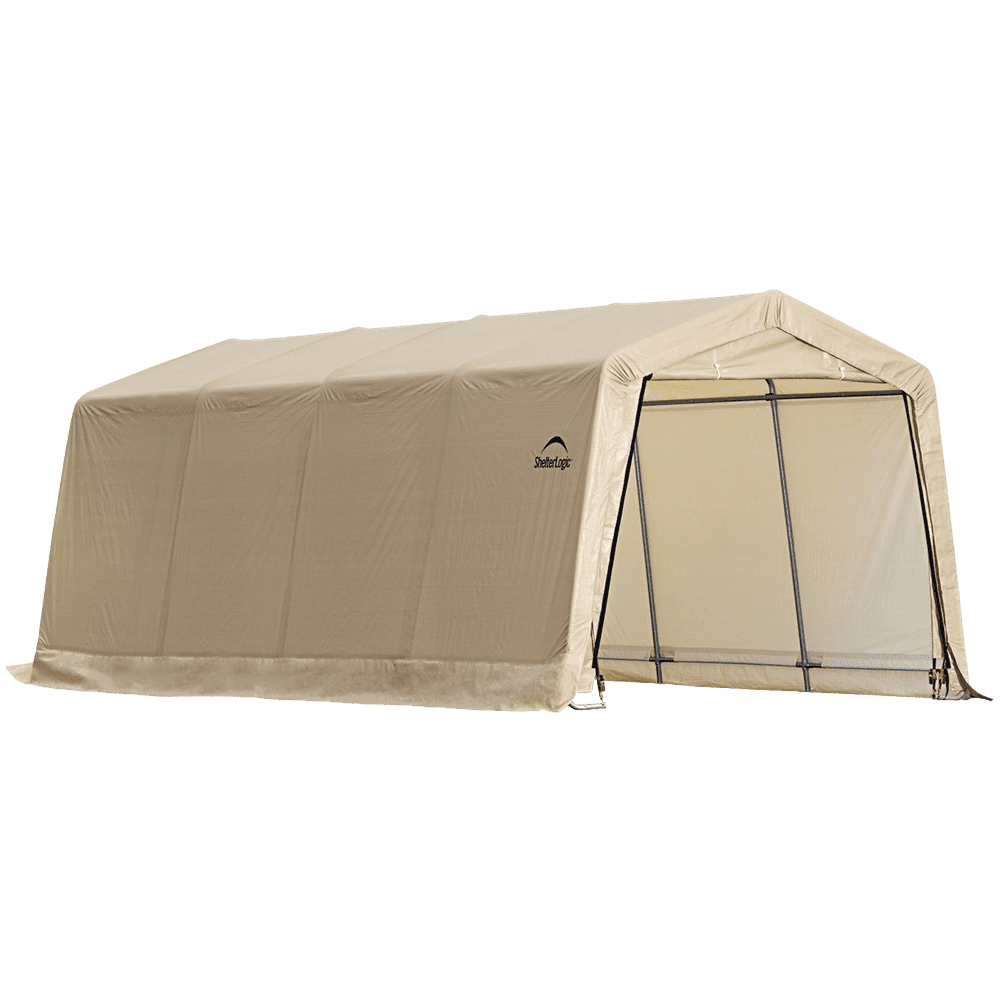 ShelterLogic AutoShelter Instant Garage, 10 x 20 x 8 ft, Sandstone