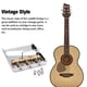 thumbnail image 3 of Tholdsy Puente de guitarra Vintage cromado de 6 cuerdas, puentes de sillín de latón con tornillos, accesorios para instrumentos musicales, Electrónica miscelánea, 3 of 6