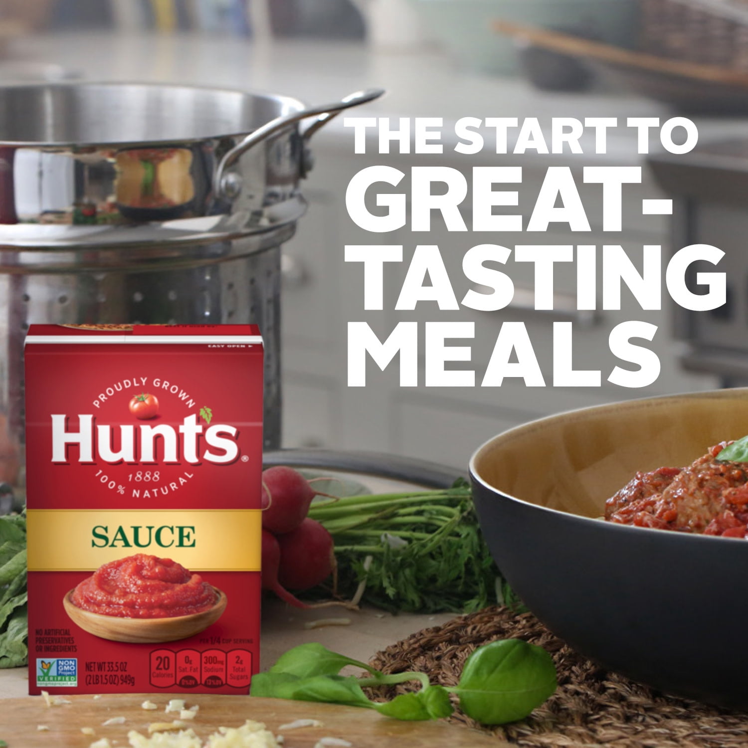 (6 pack) Hunt’s Tomato Sauce, Perfect for Chili & Soups, 33.5 oz. Carton