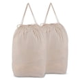 thumbnail image 1 of MCleanPin Bolsas de lavandería lavables con asas, 140 L de almacenamiento de ropa sucia para dormitorio universitario, bolsas de lavandería de viaje aptas para cesto de lavandería, forro de lavandería, 1 of 5