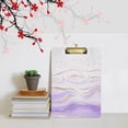 thumbnail image 5 of FMSHPON Lavender Pink Marble Clipboard Hardboard Wood Nursing Clip Board and Pull for Standard A4 Letter 13x9 inches, 5 of 5