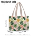 thumbnail image 7 of Pzuqiu Tropical Leaf Print Large Capacity Quilted Tote Bags for Women, Reversible Clear Shoulder Hobo Bag, Lightweight Carry On Handbag for Work Travel Shopping Everyday Use, 7 of 7