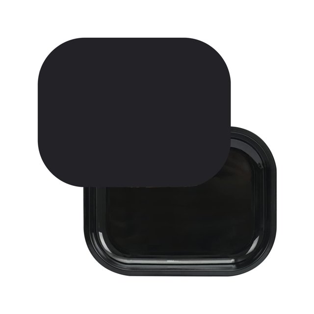 HOKirin Bandeja de Metal con Tapa magnética Suave Bandeja pequeña de Metal con Cubierta a Prueba de Derrames Bonita Bandeja Decorativa en Blanco Negra Perfecta para el hogar y los Viajes 7 x 5,5 x 0,6