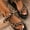 Brown, variant on BONIXOOM Brown Sandals Women Clearance Fall Slip-On None Casual Fashion Womens Shoes Brown Size 4.5