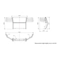 thumbnail image 2 of Black Horse Off Road 17A037400MSS Grille Guard for Chevy Avalanche, 2 of 5