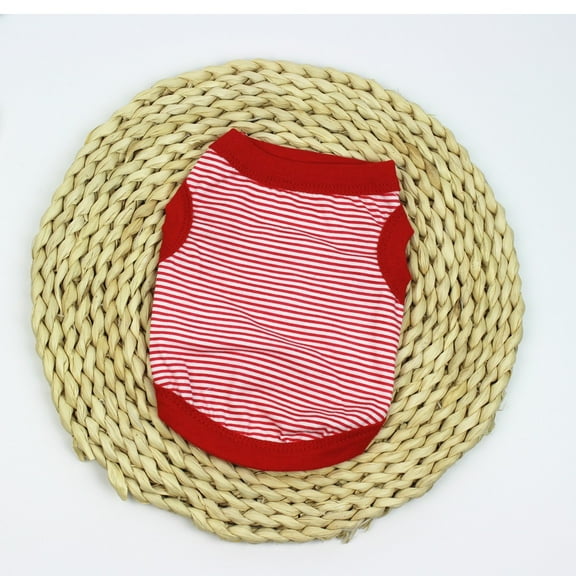 kladzum Dog Clothes Summer Breathable and Cool Thin Cute vests Pet Striped vests Dogs Costumes