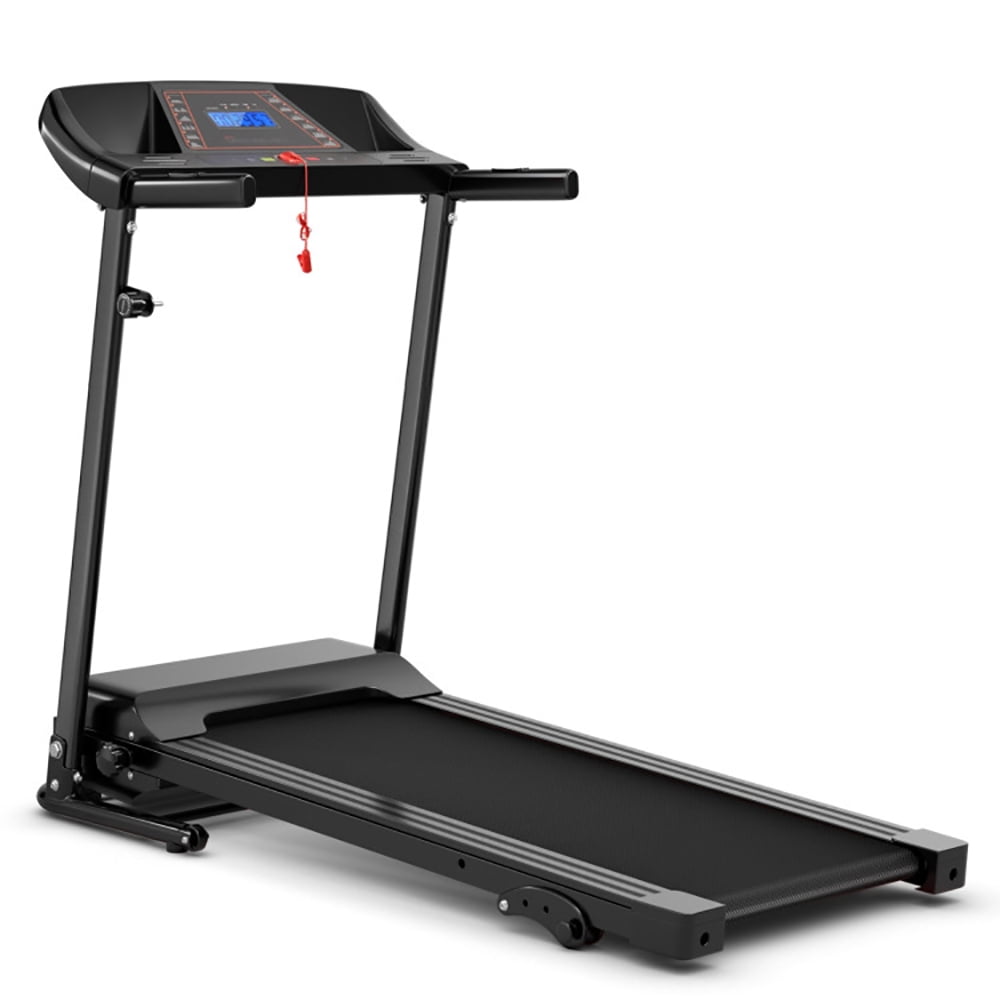 Spaco 1.0 HP Foldable Treadmill Electric Support Mobile Power, Home Fitness Equipment for Walking & Running , Cardio Exercise Machine, Preset and Adjustable Programs