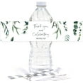 thumbnail image 2 of Koyal Wholesale Snowy Woodland Forest Watercolor Wedding, Water Bottle Sticker, Thanks for Celebrating with Us, 20-Pk, 2 of 7