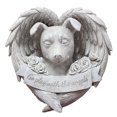 thumbnail image 2 of Estatua de Perro Durmiente, Estatua Conmemoratua de Perro Ángel Realista Impermeable con Alas para Jardín al Aire Libre, 2 of 7