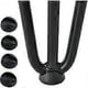 thumbnail image 2 of Set of 4 Table Legs 10cm DIY Furniture Leg for Dining Table Low Desk Black + Leg Protectors and Screws, 2 of 4