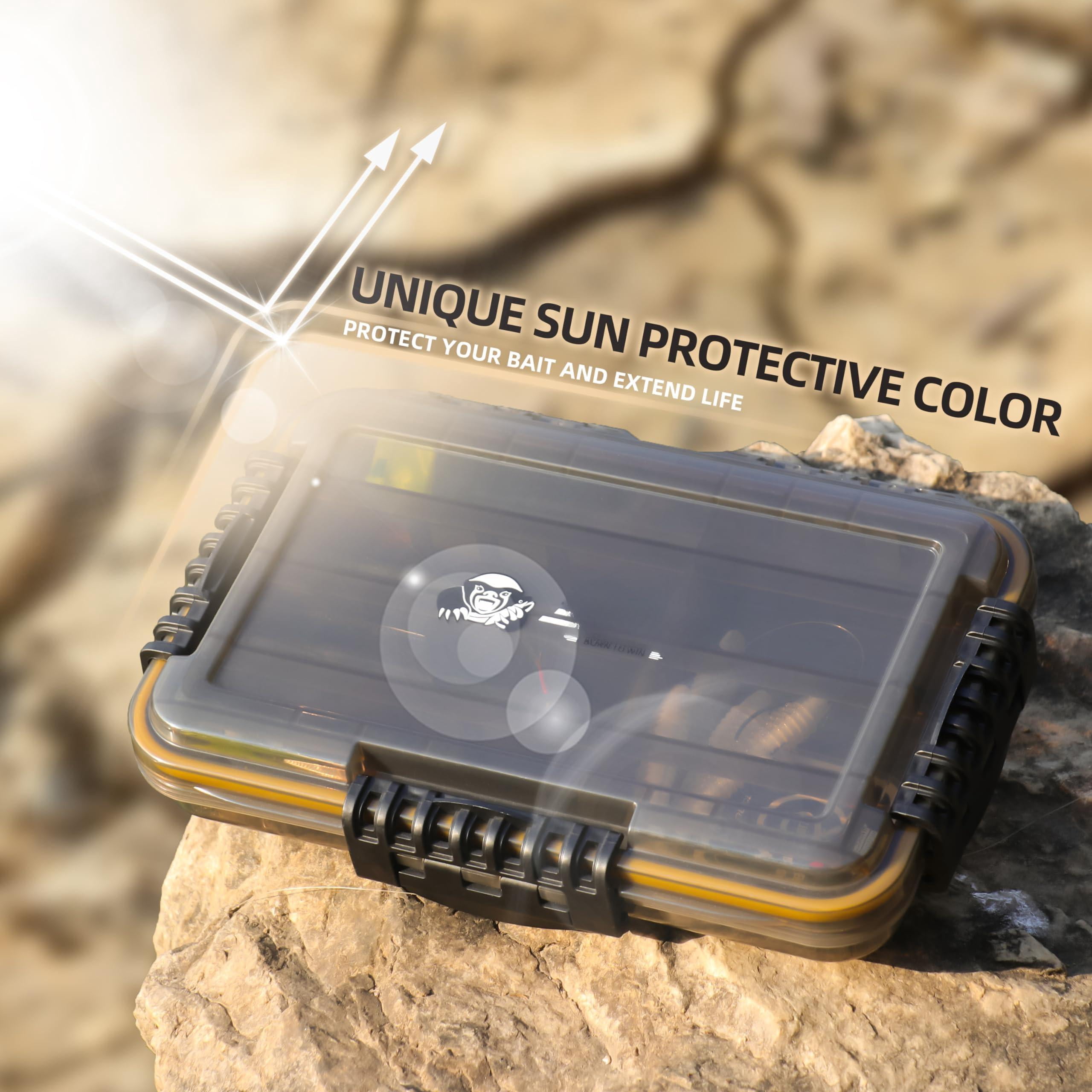 Fishing Tackle Box  Waterproof Tray For Jigs Lures Thicker Floating Utility With Adjustable Dividers 3600/3700/large 3700 Size