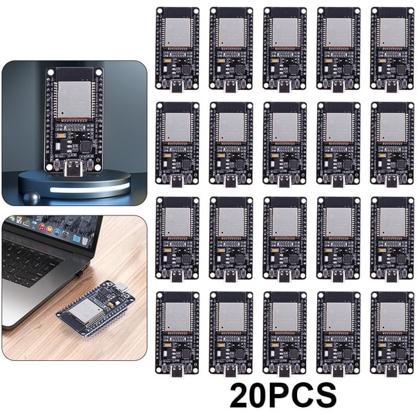 Placa desarrollo ESP32 WiFi+módulo inalámbrico compatible con dientes (CP2102 TYPE-C) Azul