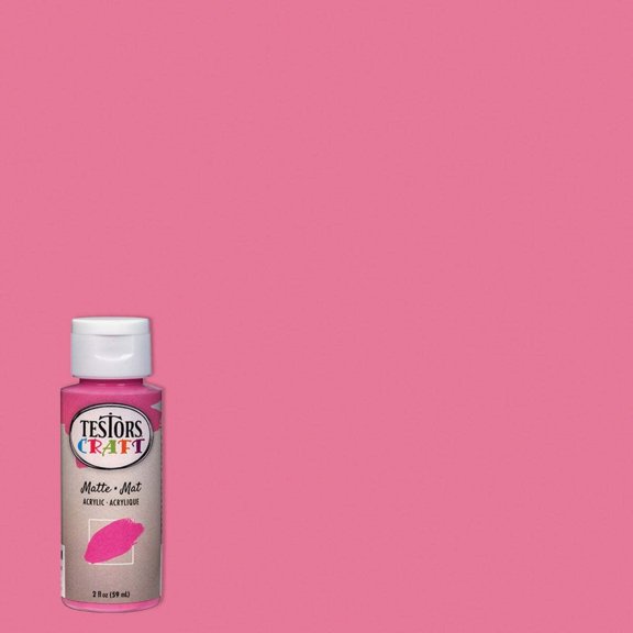 Testors 2 Oz. Acrylic Matte Craft Paint, Passion Fruit 297457