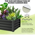thumbnail image 4 of Yesurprise Raised Garden Bed Set of 2 6x3x2FT Galvanized Raised Garden Bed Outdoor Large Planter Raised Beds Open Base with Safety Edge and Glove, 4 of 8
