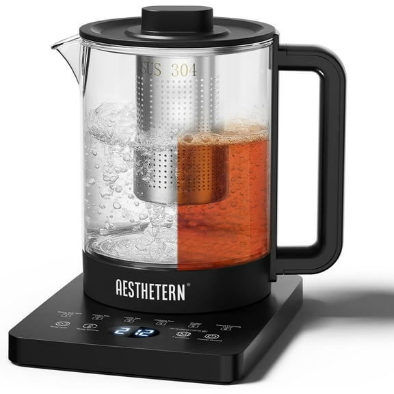 Aesthetern Electric Tea Kettle With Infuser Temperature Control and Automatic Shut Off