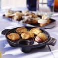 thumbnail image 2 of Staub Cast Iron 5.75" Escargot Dish with 6 holes - Matte Black, 2 of 5