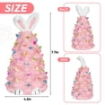 thumbnail image 4 of Cute Ceramic Easter Tree Bunny Decor, Light up Easter Bunny Decor Spring Decorations for Indoor Bedroom Office Decor Tabletop for Kid Gifts, 4 of 7