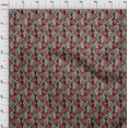 thumbnail image 3 of oneOone Viscose Chiffon Fabric Leaves & Floral Block Decor Fabric Printed BTY 42 Inch Wide, 3 of 5