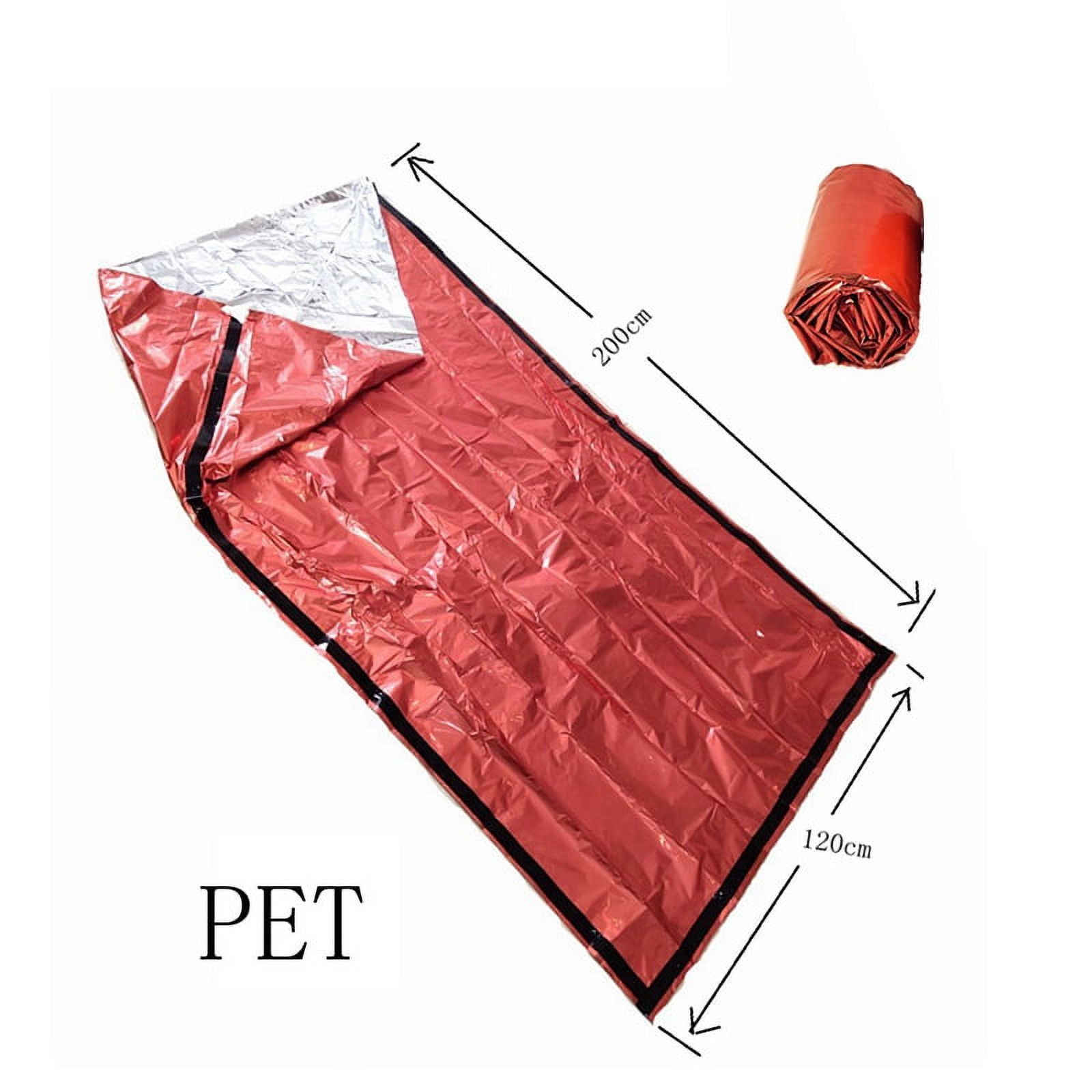 2 Pièces Sac de Couchage de Survie Sac de Bivvy Imperméable Emergency Sleeping Bag, Couchage Thermiques légers d'urgence Couverture de Secours réutilisable pour Camping en Plein air Randonnée 2 Pièces Sac de Couchage de Survie Sac de Bivvy Imperméable Emergency Sleeping Bag, Couchage Thermiques légers d'urgence Couverture de Secours réutilisable pour Camping en Plein air Randonnée
