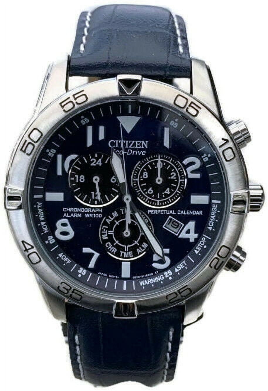 Citizen Men's Eco-Drive Promaster Nighthawk Black Leather Strap