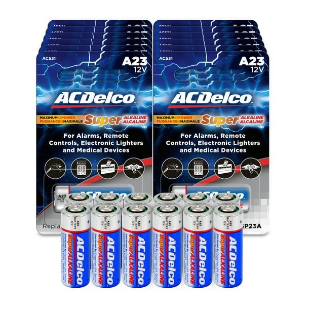 ACDelco 12V Batteries, A23 Super Alkaline 12Volt Battery, 12Count