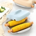 thumbnail image 1 of mtvxesu Microwave Corn Steaming Box with Threaded Button for Easy Cooking, Durable Plastic Design, 1 Piece, 1 of 7