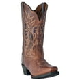 thumbnail image 2 of Laredo Womens Malinda Distressed Embroidered Square Toe Cowboy  Mid Calf Bo, 2 of 7