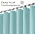 thumbnail image 5 of Waffle Woven Textured Bathroom Curtain Shower Set with Hooks Machine Washable, 5 of 7