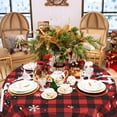 thumbnail image 3 of White Chirstmas Tablecloth Round 60 Inches, Red Table Cloth Round Tables for Chirstmas Decor, Waterproof Table Decorations for Chirstmas Gift, 3 of 6