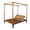 Teak, variant on 3-Piece Bohemian Outdoor Furniture Set with 2 Lounge Chairs & Glass Top Side Table - Handwoven Rope & Powder-Coated Steel Frame - Waterproof Cushions Patio Conversation Set for Garden, Poolside