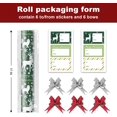 thumbnail image 2 of Green Christmas Wrapping Paper Rolls, Matte Elegant Heavy Duty Premium Gift Wrap, Aesthetic Pattern with Christmas tree, Reindeer and Fox, Reversible, Total 28.5sq.ft, 2 of 11