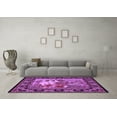 thumbnail image 3 of Ahgly Company Indoor Rectangle Medallion Purple French Area Rugs, 2' x 4', 3 of 4