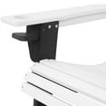 thumbnail image 4 of Sunnydaze Plastic All-Weather Heavy-Duty Outdoor Adirondack Chair with Drink Holder, White and Black, 2pk, 4 of 8