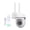 White - EU Plug, variant on YAHHU 1080P HD PTZ Security Camera Wireless WiFi Home Surveillance System with Full Color Night Vision, Motion Detection, 2-Way Audio, US Plug (10m / 32.8ft Range) for Indoor Outdoor Use