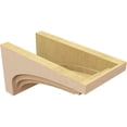 thumbnail image 5 of 12"W x 24"D x 12"H Wide Rockford Rough Cedar Woodgrain TimberThane Corbel, Primed Tan, 5 of 6