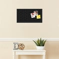 thumbnail image 3 of PinPix 24x12 Custom Cork Bulletin Board Modeco Hex W B Poster Board Has a Fabric Style Canvas Finish, Framed in Modeco Hex W B, by ArtToFrames (PinPix-1730), 3 of 5
