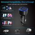 thumbnail image 7 of iPhone Car Charger,ABCPOW 2Pack 2.4A Dual Port USB Car Charger Adaptor USB Car Charger Plug for iPhone Fast Charging Power Block Cigarette Lighter Socket Adapter Android Car Charger for Samsung,Black, 7 of 7