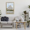 thumbnail image 3 of Stupell Industries Transitional Coastal Cottage Hydrangea Garden Gold Floating Frame Canvas Art, 21 x 31, by Sisi and Seb, 3 of 8