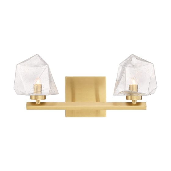 Savoy House 8-1239-2-322 Castello 2-Light Bathroom Vanity Light in Warm Brass