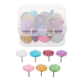 thumbnail image 1 of FONWILYO 30Pcs Multicolor Decorative Thumb Tacks for Bulletin Board and Creative Uses, 1 of 6