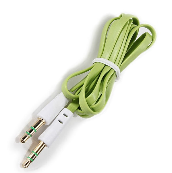 3.5mm Male Stereo Audio Auxiliary AUX Cable for PC iPod CAR Phone Flat Noodle