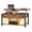 Brown, variant on Craftian 4-in-1 Lift Top Coffee Table with RGB Light, Storage, Power Outlets, Dual Tops, Brown